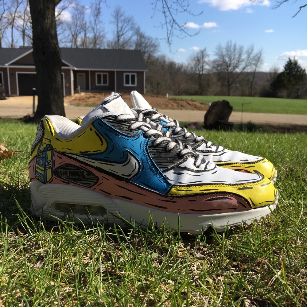 Custom Air Max 90 “Lyrical Lemonade” handpainted